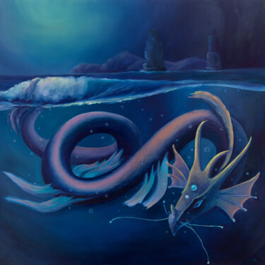 The Sea Dragon 绘画 标题为“The Sea Dragon” 由Svetlana Lebedeva, 原创艺术品, 油