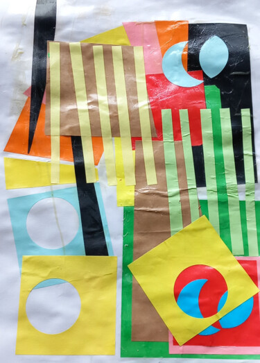 Collages getiteld "losser" door Ronnie Kolner, Origineel Kunstwerk, Collages