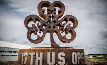 Sculpture titled "US OPEN - Erin Hills" by Kent Knapp, Original Artwork, Metals