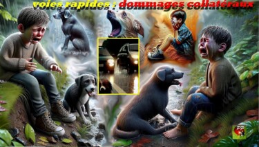 数字艺术 标题为“DOMMAGES COLLATERAUX” 由Pierre Peytavin, 原创艺术品, AI生成的图像