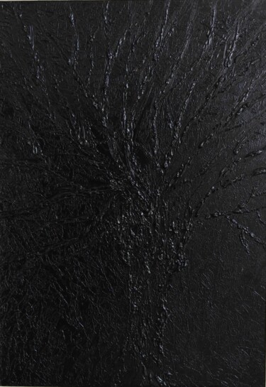Peinture intitulée "ARBRE NOIR 2023-27" par Véronique Lenfant, Œuvre d'art originale, Huile