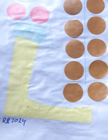 Collages titled "zonder titel 4" by Ronnie Kolner, Original Artwork, Collages