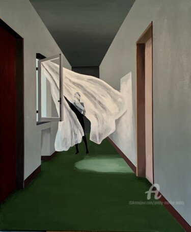 Peinture intitulée "Comme un voile" par Paddy Manlay (Paddy), Œuvre d'art originale, Acrylique Monté sur Châssis en bois