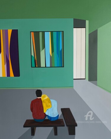 Peinture intitulée "Comment trouves tu ?" par Paddy Manlay (Paddy), Œuvre d'art originale, Acrylique Monté sur Châssis en bo…