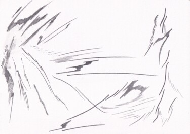 Disegno intitolato "Silences" da Maeva J., Opera d'arte originale, Grafite