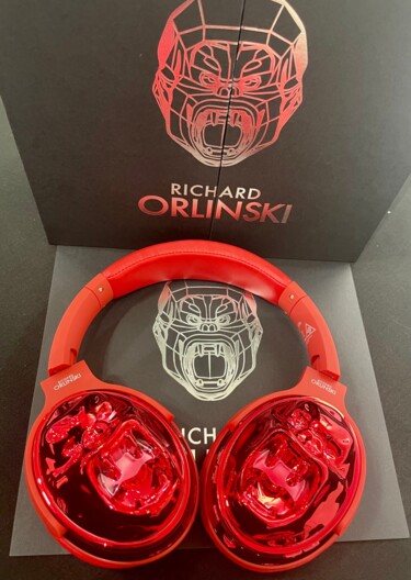 设计 标题为“Headphones Chrome R…” 由Richard Orlinski, 原创艺术品