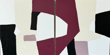绘画 标题为“Diptyque Harmonie 0…” 由David Pasquinelli, 原创艺术品, 丙烯