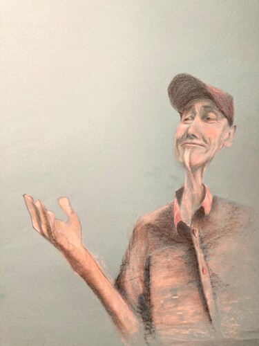 "Jürgen" başlıklı Resim Sandra Ludwig tarafından, Orijinal sanat, Mum boya
