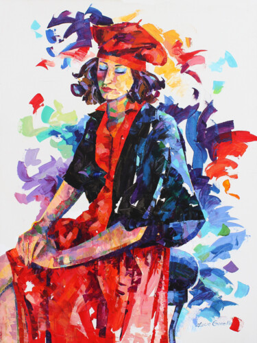 绘画 标题为“Avec grâce - 953” 由Lucie Gonella, 原创艺术品, 丙烯