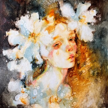 Light of Hope" 绘画 标题为“Light of Hope"” 由Isolde Pavlovskaya, 原创艺术品, 油 安装在纸板上