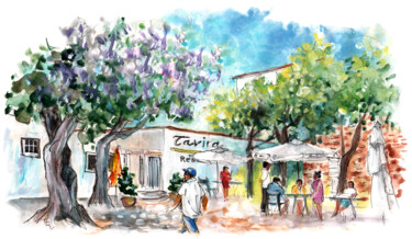 Painting titled "Tavira 06" by Miki De Goodaboom, Original Artwork, Watercolor