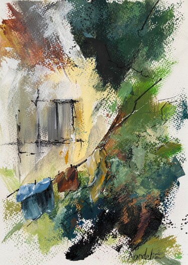 Pittura intitolato "It’s nice to be home" da Ekaterina Sieedugina (Kordeliz), Opera d'arte originale, Acrilico