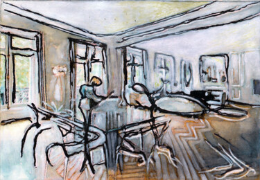 Peinture intitulée "Intérieur vie" par Alexandre Podgorny, Œuvre d'art originale, Acrylique