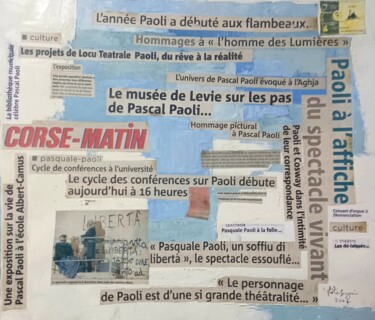 Schilderij getiteld ""PASQUALE PAOLI : 2…" door Lili-Suzzoni, Origineel Kunstwerk, Olie