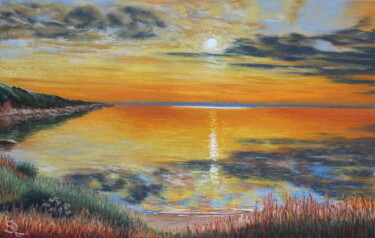 Desenho intitulada "On the Sunset" por Serge Ra, Obras de arte originais, Pastel