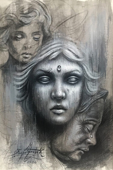 绘画 标题为“Three types of Peop…” 由Marko Karadjinovic, 原创艺术品, 丙烯