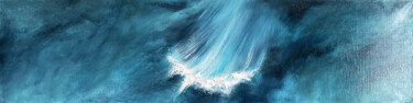 WAVE 绘画 标题为“WAVE” 由Anna Gurechkina, 原创艺术品, 油 安装在木质担架架上