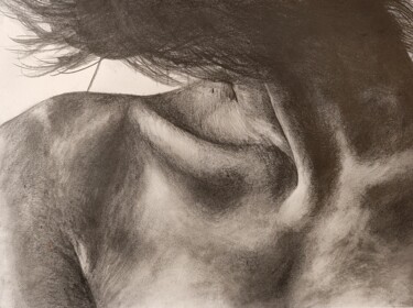 Drawing titled "B-15" by Marat Isakowitsch, Original Artwork, Pencil Mounted on Cardboard