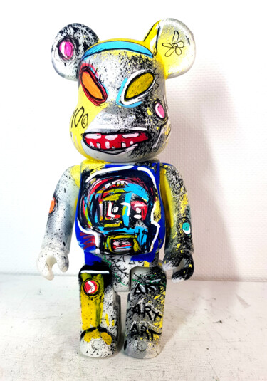 雕塑 标题为“Bearbrick Basquiat…” 由Pvettese, 原创艺术品, 喷漆