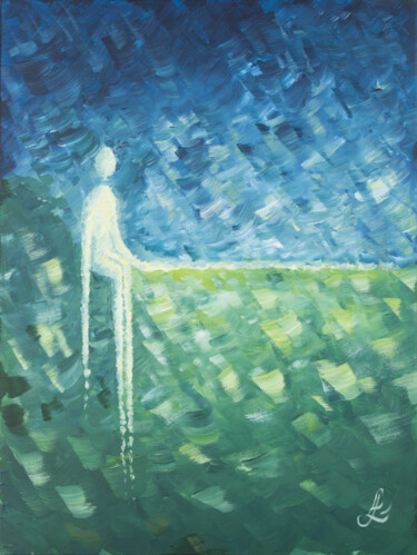 Peinture intitulée "La langueur" par Fabienne De Laminne (Fève), Œuvre d'art originale, Acrylique Monté sur Châssis en bois