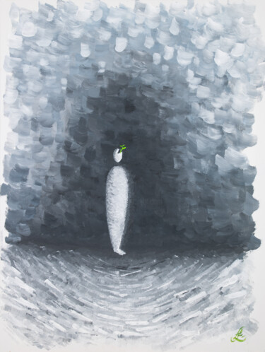 Peinture intitulée "Germer" par Fabienne De Laminne (Fève), Œuvre d'art originale, Acrylique Monté sur Châssis en bois