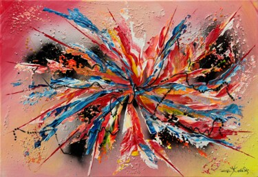 Peinture intitulée "Sympathie" par Gilbert Morales, Œuvre d'art originale, Acrylique Monté sur Plexiglas