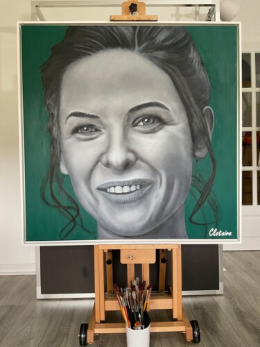 Rebecca Ferguson Painting titled "Rebecca Ferguson" by Clotaire Charriere, Original Artwork, Oil