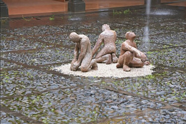 Scultura intitolato "NAUFRAGIO" da Juanmi Figueira, Opera d'arte originale, Calcestruzzo