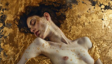 Quietudine in Oro Arte digitale intitolato "Quietudine in Oro" da Andrea La Martina (NEXA ART), Opera d'arte originale, Collage digitale