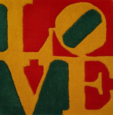 纺织艺术 标题为“Love "Summer"” 由Robert Indiana, 原创艺术品, 布
