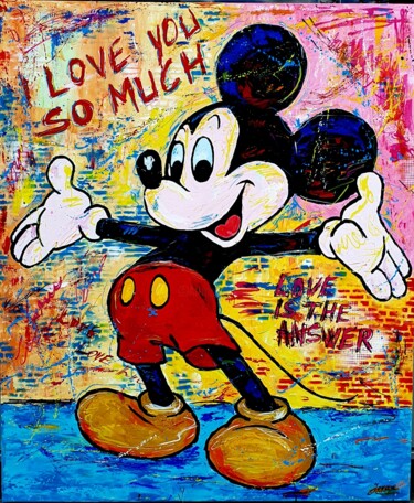绘画 标题为“Love you so much” 由Jovanart, 原创艺术品, 丙烯