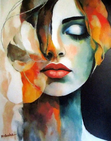 「"Dreamscape Serenad…」というタイトルの絵画 Helena Wierzbickiによって, オリジナルのアートワーク, アクリル
