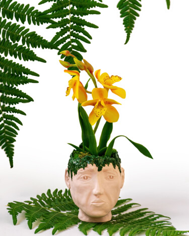 Rainforest Sculpture titled "Rainforest" by Yuliia Khovbosha, Original Artwork, Ceramics