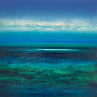 Painting titled "The Morning Light T…" by Julia Everett, Original Artwork, Oil Mounted on Wood Stretcher frame