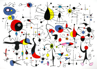 Pintura titulada "Abstraction (inspir…" por Kosta Morr, Obra de arte original, Acrílico