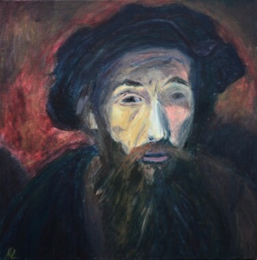 "Portrait d'homme ba…" başlıklı Tablo Alexandre David Lejuez tarafından, Orijinal sanat, Akrilik Ahşap Sedye çerçevesi üzeri…