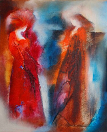 Painting titled "Phebe 05-06" by Wil Lof, Original Artwork, Acrylic Mounted on Wood Stretcher frame