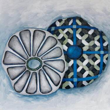 Prost #12 Painting titled "Prost #12" by Elena Soroka, Original Artwork, Oil Mounted on Wood Stretcher frame