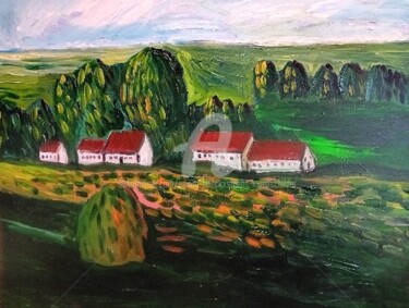 绘画 标题为“Herfstlandschap” 由Edwin Boeckxstaens, 原创艺术品, 丙烯