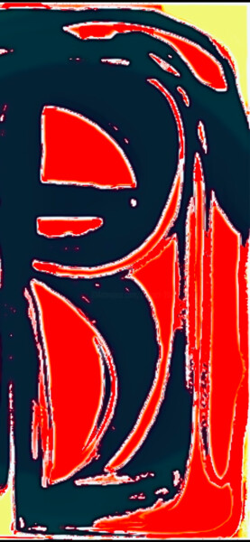 图画 标题为“AB66” 由Greg Powell, 原创艺术品, 标记