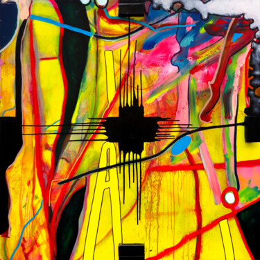 Peinture intitulée "Prisons purgatoires" par Fred Quemmerais, Œuvre d'art originale, Huile