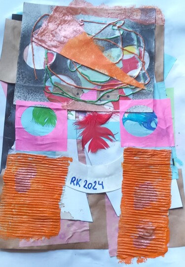 Collages getiteld "RK23" door Ronnie Kolner, Origineel Kunstwerk, Collages