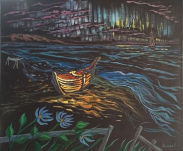 Malerei mit dem Titel "Returning home" von Shaliko Saghatelyan, Original-Kunstwerk, Öl