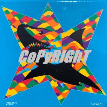 数字艺术 标题为“-CrYpToShArK#1.2;•)” 由Yoks, 原创艺术品, 丙烯