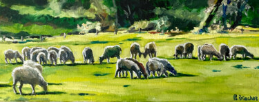 Peinture intitulée "Bêêêêêêêêêêêê" par Pascal Brachet, Œuvre d'art originale, Huile