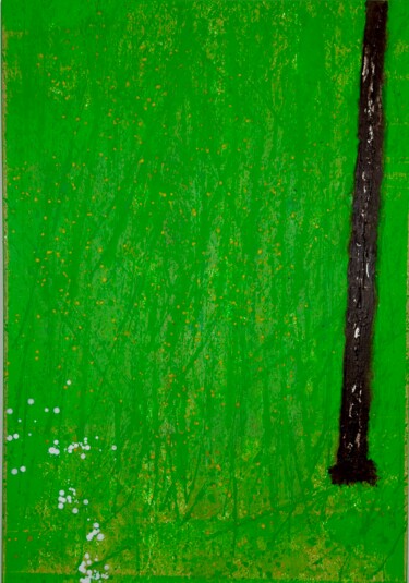 Malerei mit dem Titel "Wald 2" von Ilir Osmani (Art Brovina), Original-Kunstwerk, Acryl
