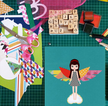 Collages intitolato "On Studio" da Susana Ribeiro, Opera d'arte originale, Collages