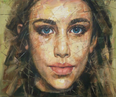 Pintura titulada "PORTRAIT. M" por Aleksandr Ilichev, Obra de arte original, Acrílico
