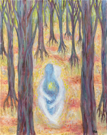 Peinture intitulée "Hug Me." par Yuliya Pochynok (JJ Julia), Œuvre d'art originale, Huile Monté sur Châssis en bois
