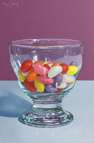 Painting titled ""Dulces II"" by Miguel Nuñez, Original Artwork, Oil